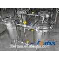 Excellent customed sanitary Stainless Steel Food Grade Double Barrel Filter